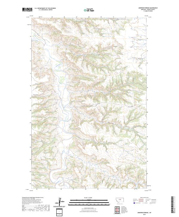 USGS Topographic Map – Anderson Bridge