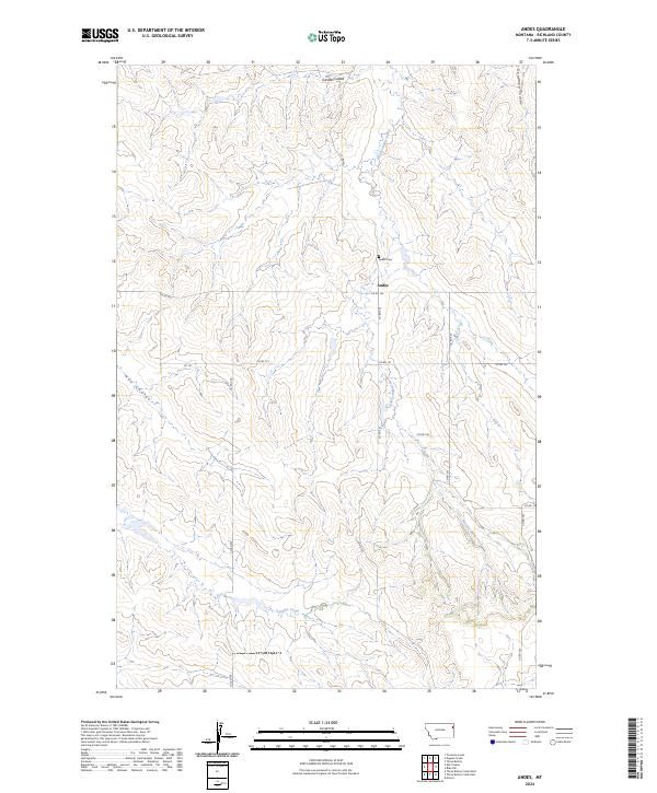 USGS Topographic Map – Andes