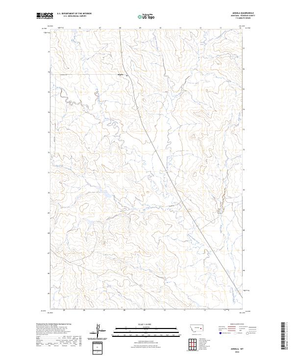 USGS Topographic Map – Angela