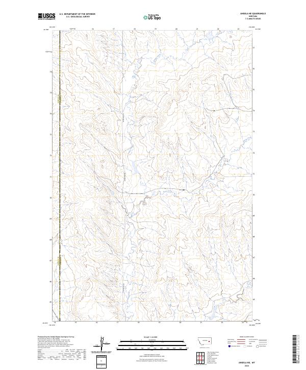 USGS Topographic Map – Angela NE
