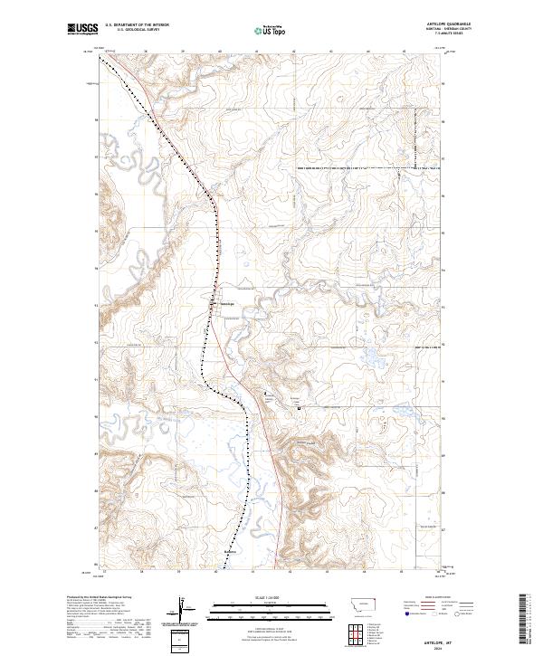 USGS Topographic Map – Antelope
