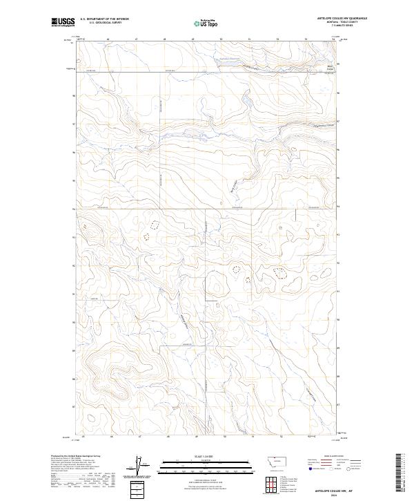 USGS Topographic Map – Antelope Coulee NW