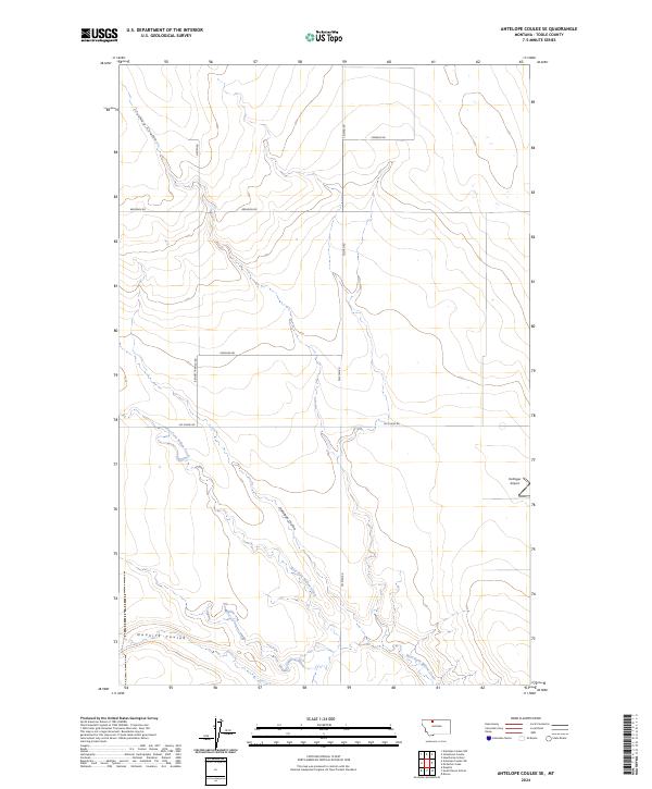 USGS Topographic Map – Antelope Coulee SE