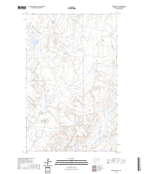 USGS Topographic Map – Antelope Pass