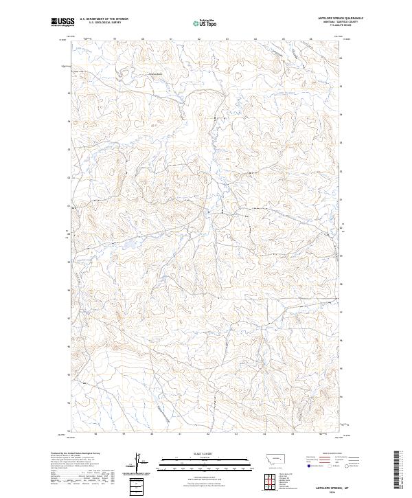 USGS Topographic Map – Antelope Springs