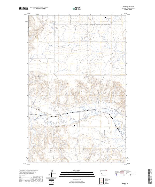 USGS Topographic Map – Archer
