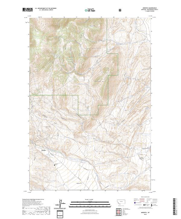 USGS Topographic Map – Argenta