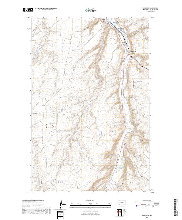 USGS Topographic Map – Armington