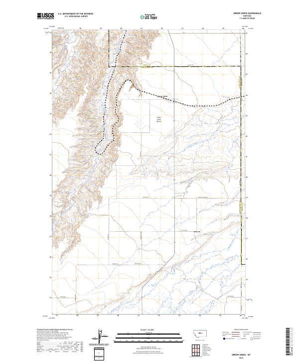 USGS Topographic Map – Arrow Creek