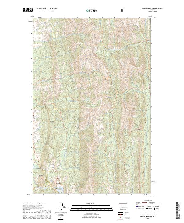 USGS Topographic Map – Arsenic Mountain