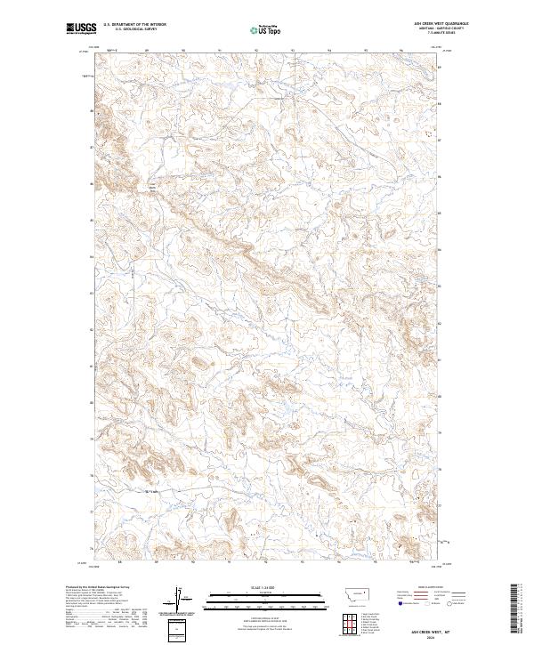 USGS Topographic Map – Ash Creek West