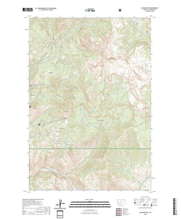 USGS Topographic Map – Ash Mountain
