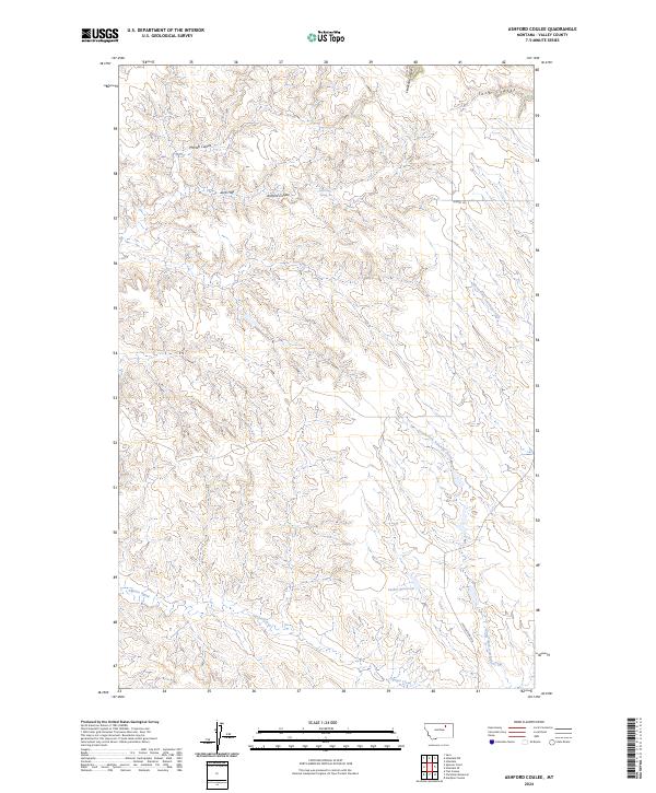USGS Topographic Map – Ashford Coulee