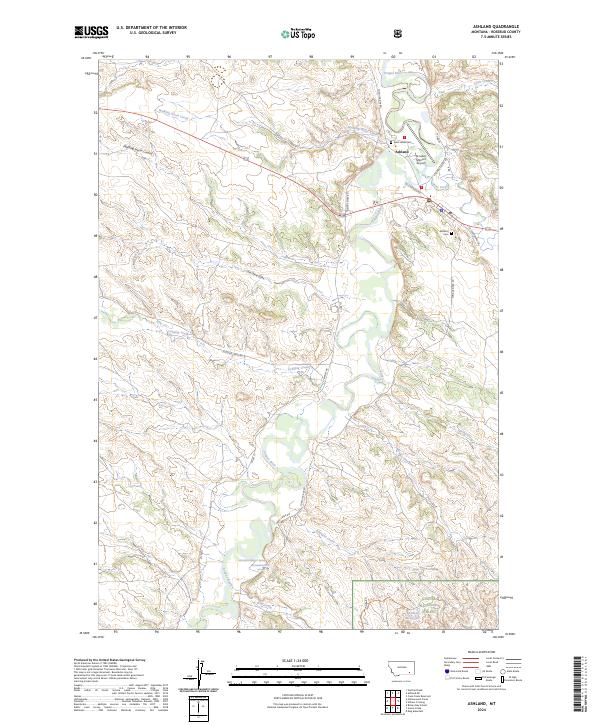 USGS Topographic Map – Ashland