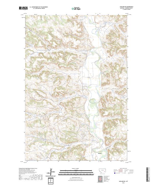 USGS Topographic Map – Ashland NE