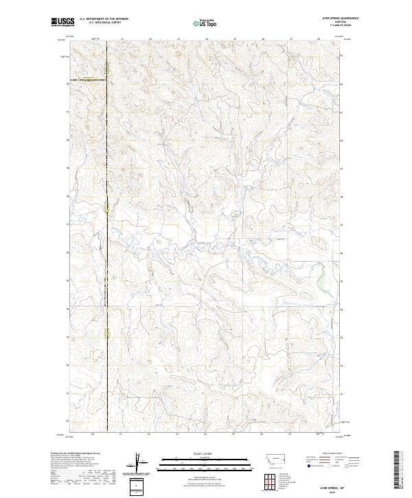 USGS Topographic Map – Ayer Spring