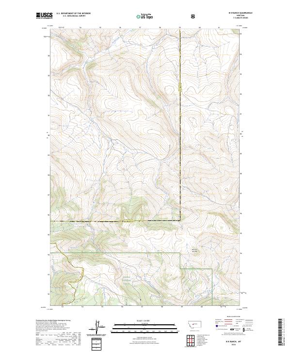 USGS Topographic Map – B K Ranch