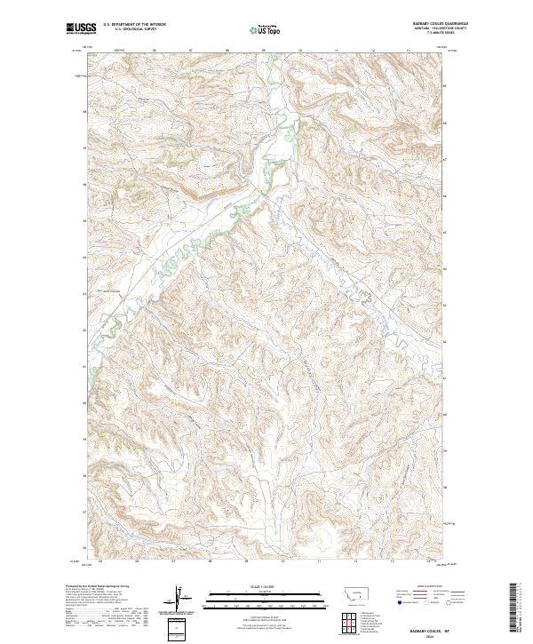 USGS Topographic Map – Badbaby Coulee