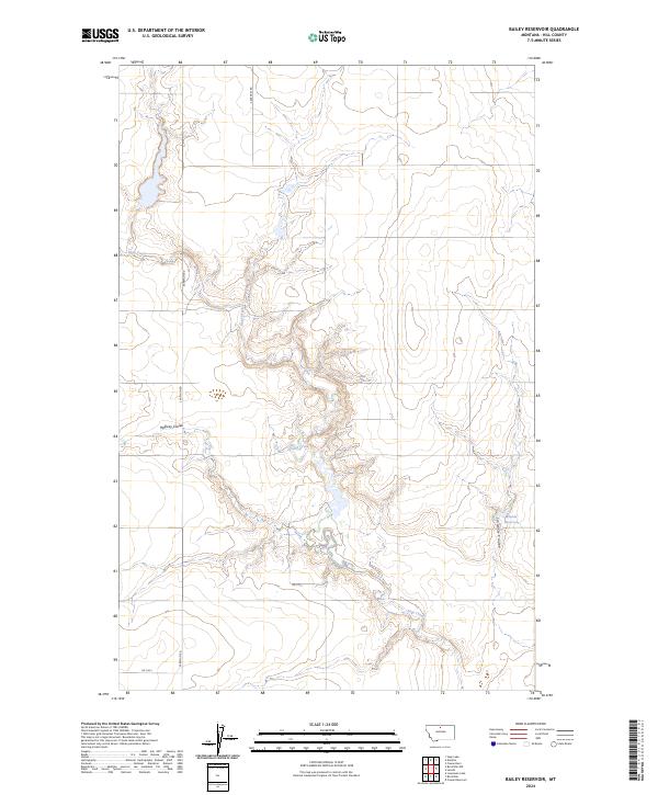 USGS Topographic Map – Bailey Reservoir