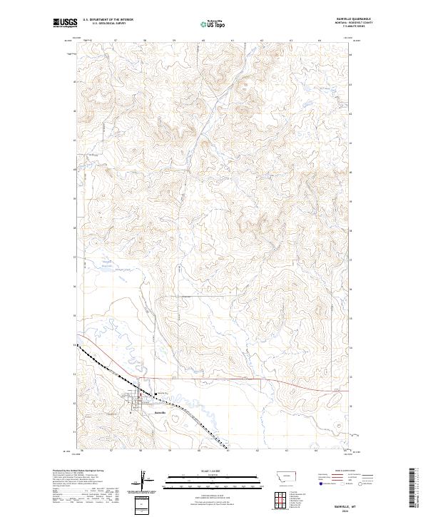 USGS Topographic Map – Bainville