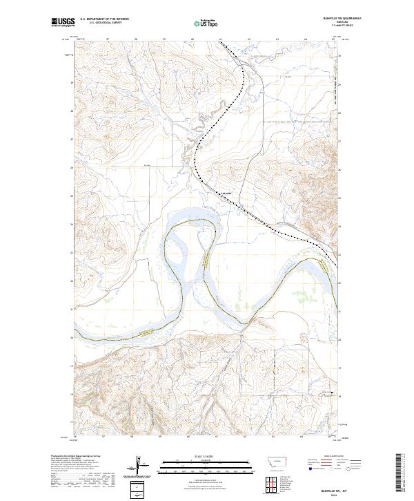 USGS Topographic Map – Bainville SW
