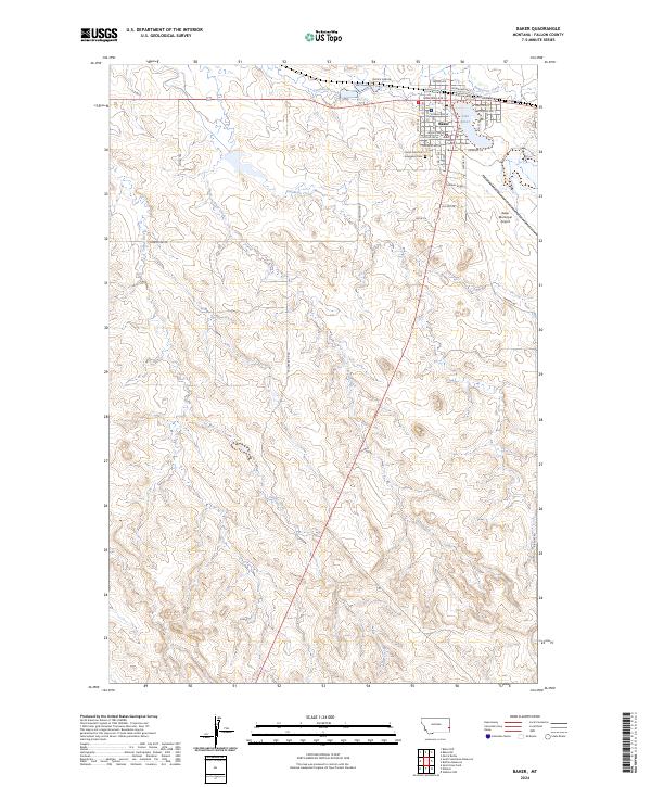 USGS Topographic Map – Baker