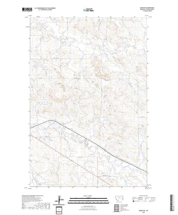 USGS Topographic Map – Baker NW