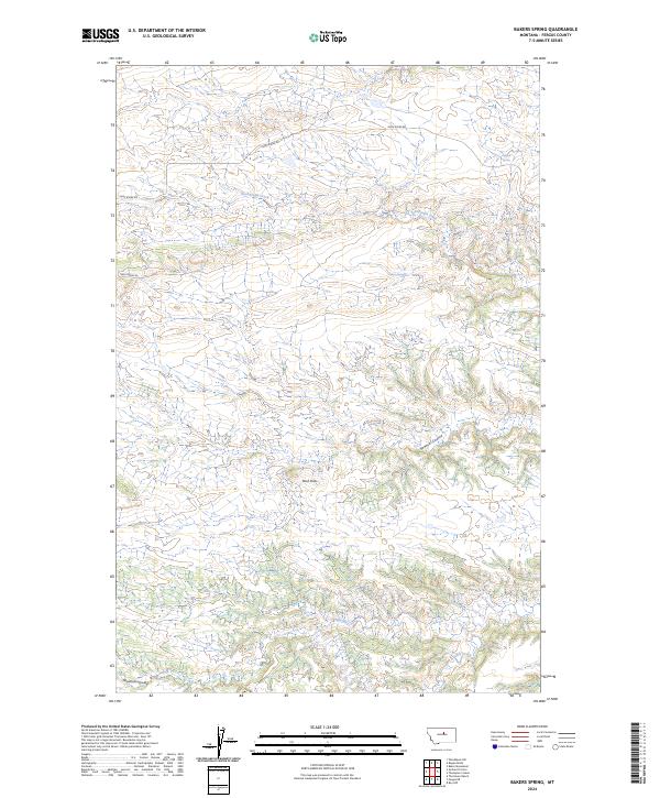 USGS Topographic Map – Bakers Spring