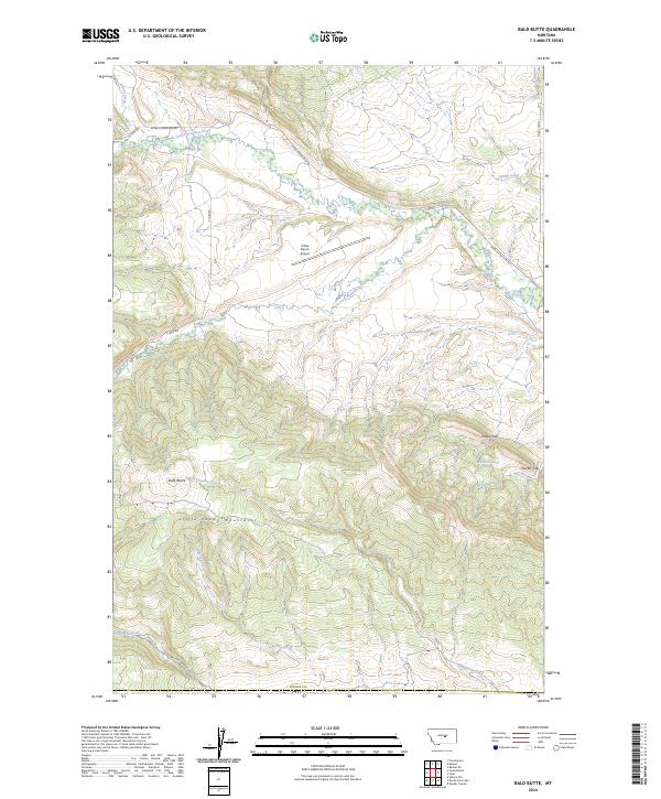 USGS Topographic Map – Bald Butte