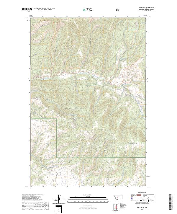 USGS Topographic Map – Bald Hills
