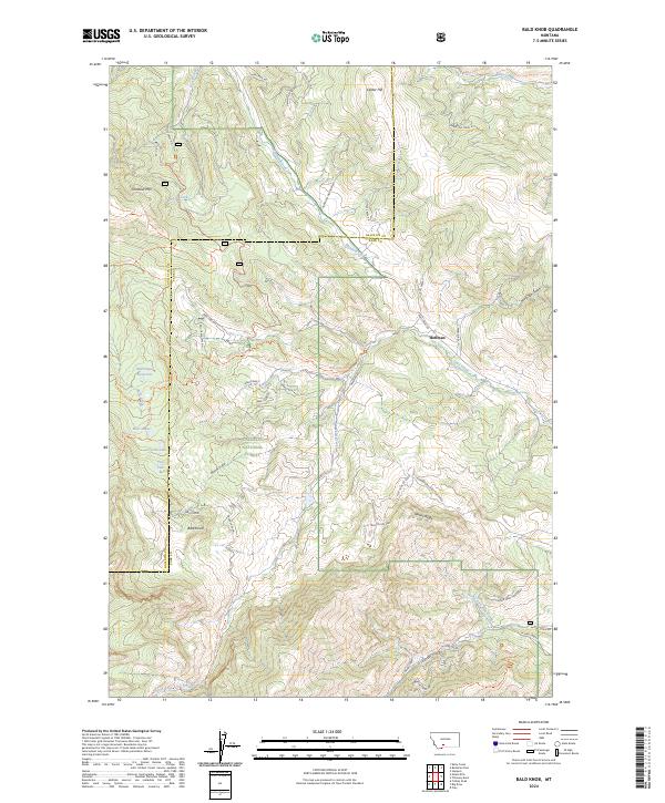 USGS Topographic Map – Bald Knob