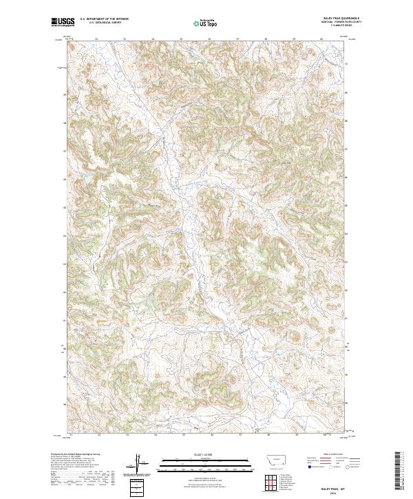 USGS Topographic Map – Baldy Peak