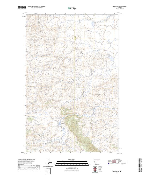 USGS Topographic Map – Ball Coulee