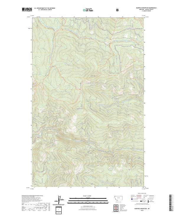 USGS Topographic Map – Banfield Mountain
