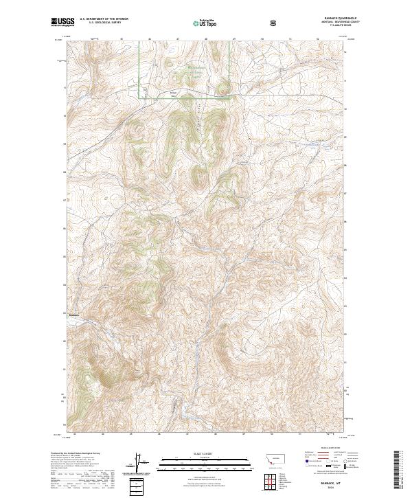 USGS Topographic Map – Bannack
