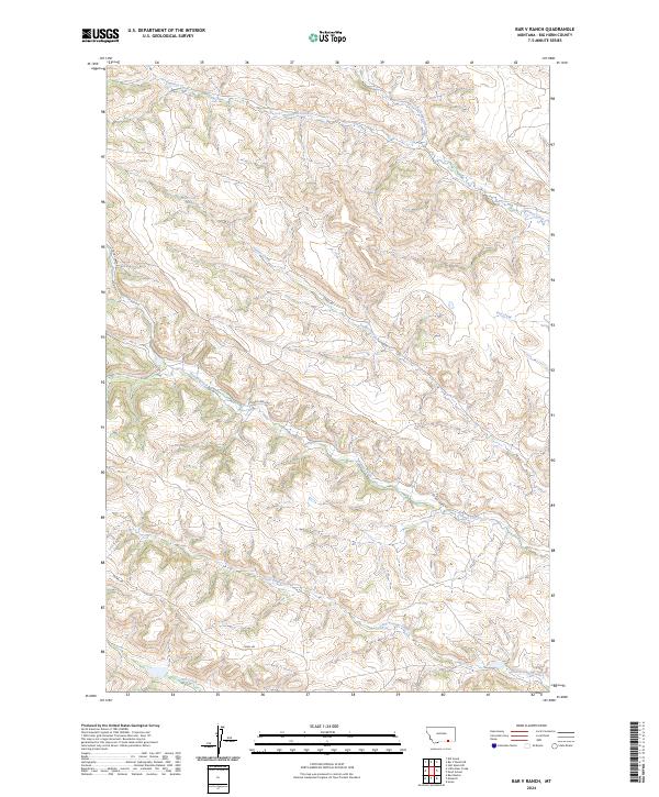 USGS Topographic Map – Bar V Ranch