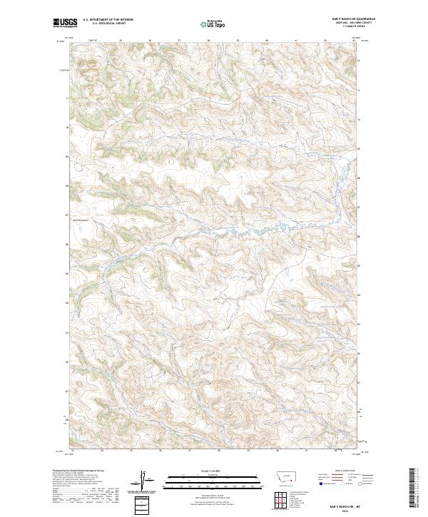 USGS Topographic Map – Bar V Ranch NE