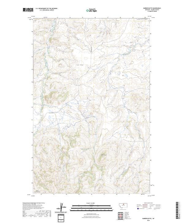 USGS Topographic Map – Barber Butte
