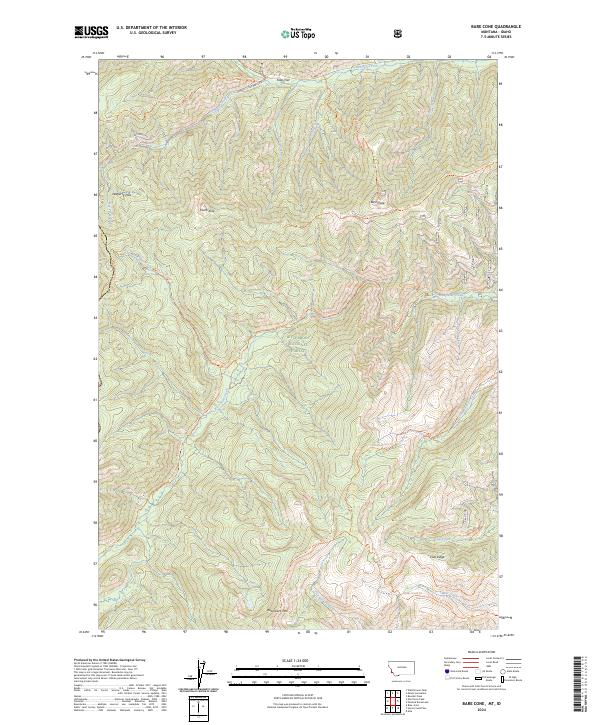 USGS Topographic Map – Bare Cone