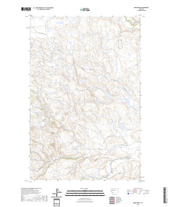 USGS Topographic Map – Barr Creek