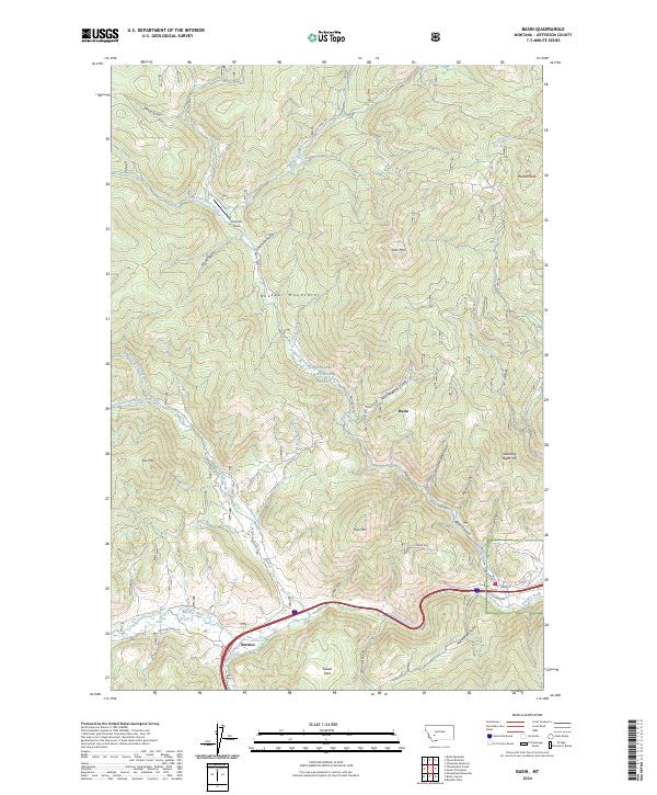 USGS Topographic Map – Basin