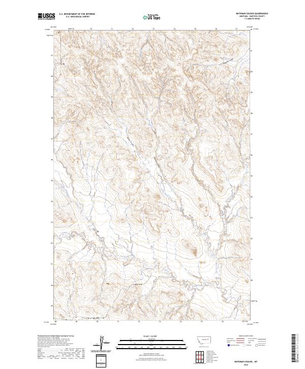 USGS Topographic Map – Bateman Coulee