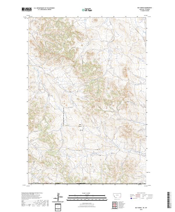 USGS Topographic Map – Bay Horse