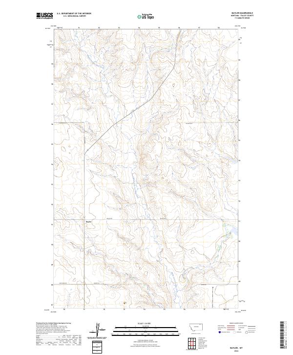USGS Topographic Map – Baylor