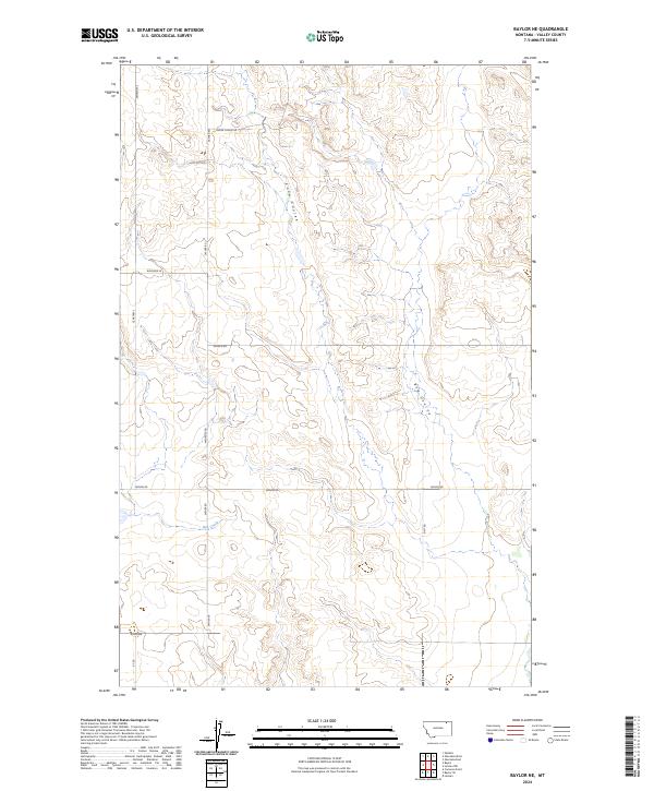 USGS Topographic Map – Baylor NE