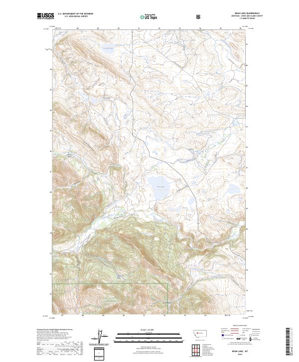 USGS Topographic Map – Bean Lake