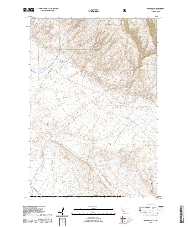 USGS Topographic Map – Bear Canyon