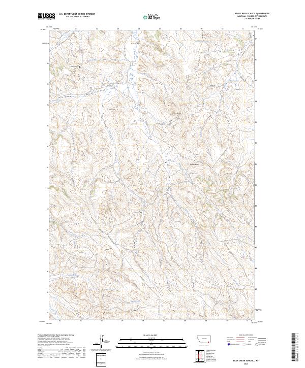 USGS Topographic Map – Bear Creek School