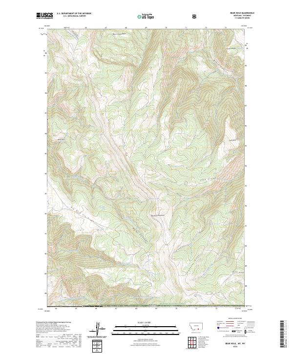 USGS Topographic Map – Bear Hole