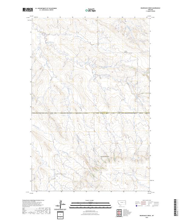 USGS Topographic Map – Bearshack Creek